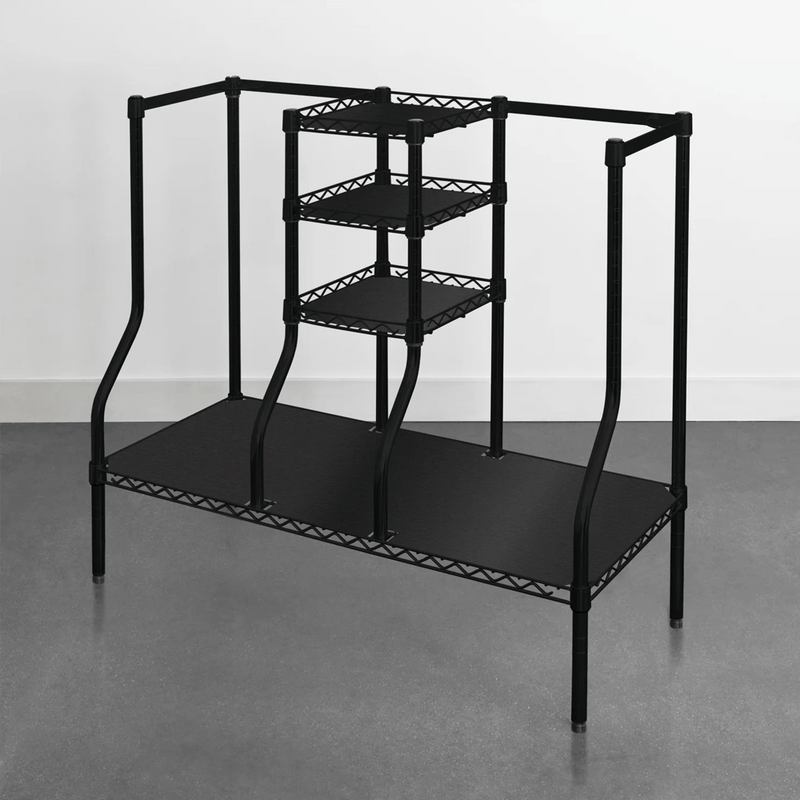 MonsterRAX Golf Bag Organizer Rack (Black)