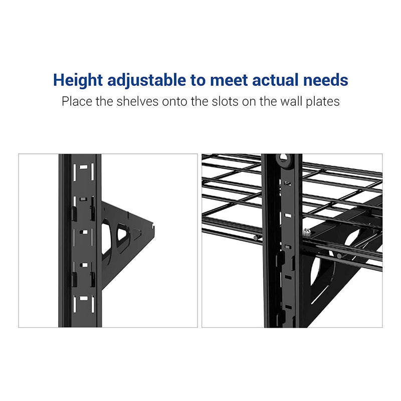 Fleximounts 3-Tier 1' x 3' Adjustable Wall Mounted Shelves