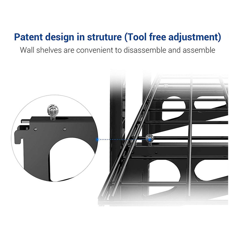 Fleximounts 3-Tier 1' x 3' Adjustable Wall Mounted Shelves