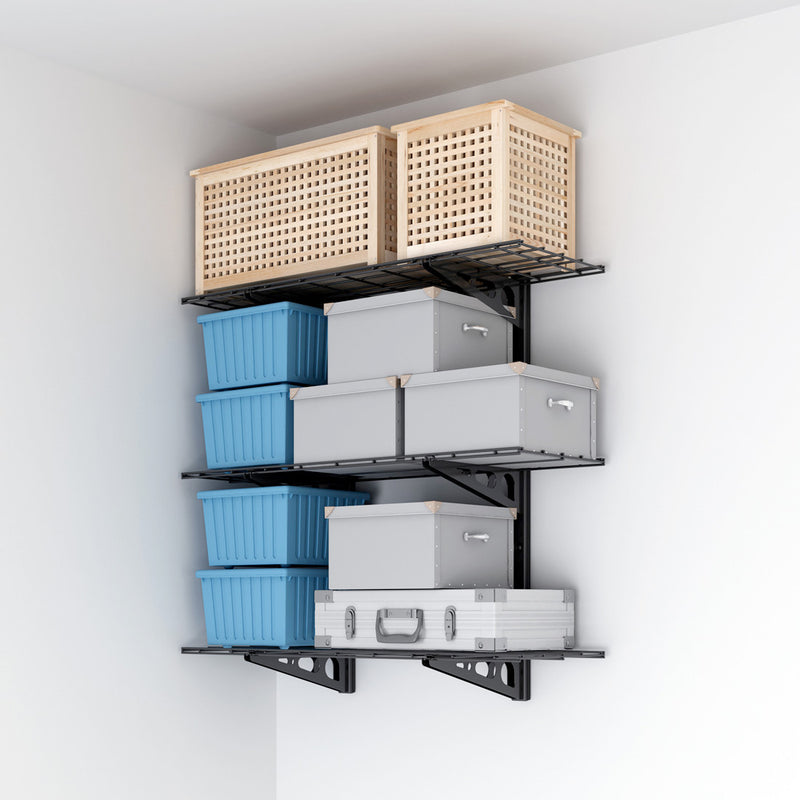 Fleximounts 3-Tier 1' x 3' Adjustable Wall Mounted Shelves