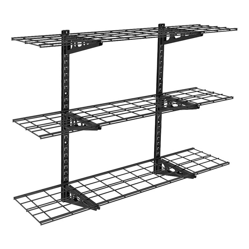 Fleximounts 3-Tier 1' x 4' Adjustable Wall Mounted Shelves