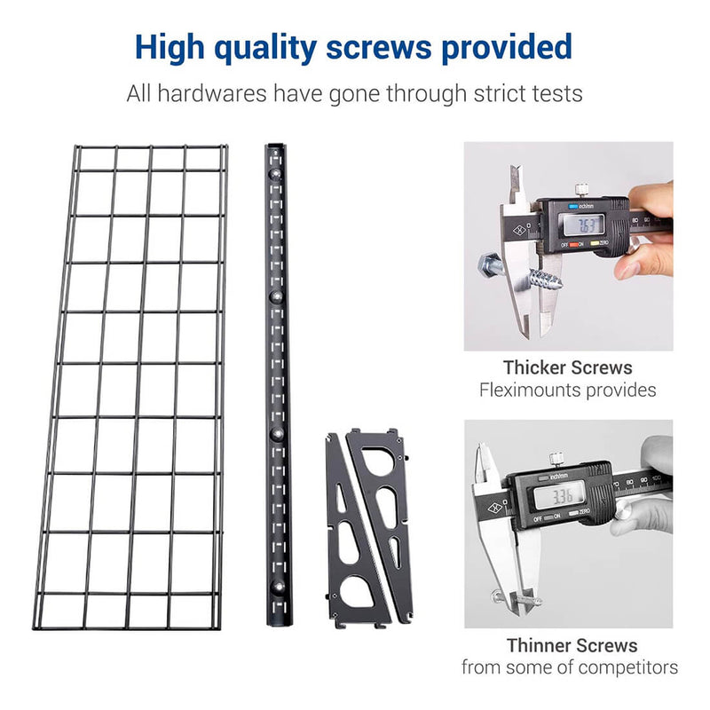 Fleximounts 3-Tier 1' x 4' Adjustable Wall Mounted Shelves