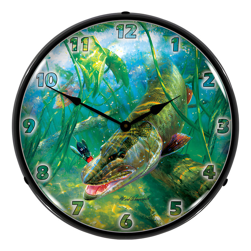 Collectable Sign and Clock In the Thick of it Muskie Backlit Wall Clock