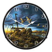 Collectable Sign and Clock Landmark Mallards Backlit Wall Clock