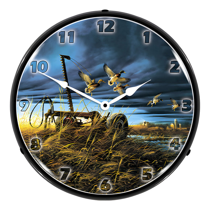 Collectable Sign and Clock Landmark Mallards Backlit Wall Clock