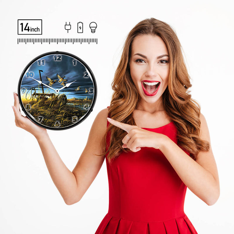 Collectable Sign and Clock Wall Clock